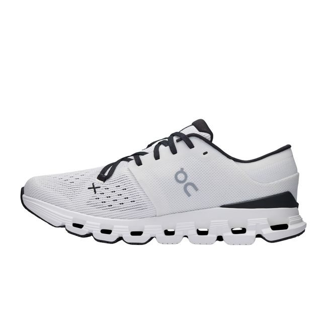 Medial side of On Running Women's Cloud X 4 Cross Training Shoe in Ivory White