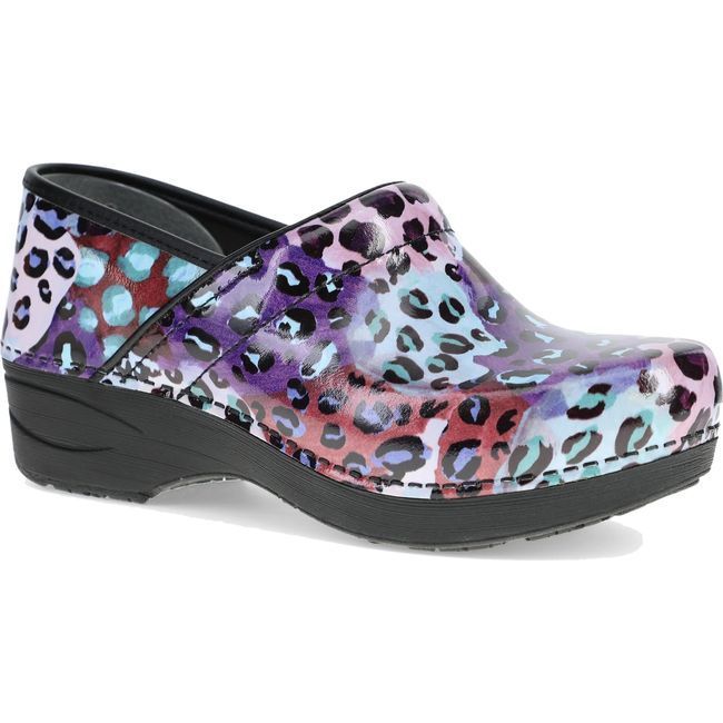 Dansko Women&#39;s XP 2.0 Purple Leopard Patent Clog Purple Leopard Patent 3950590202