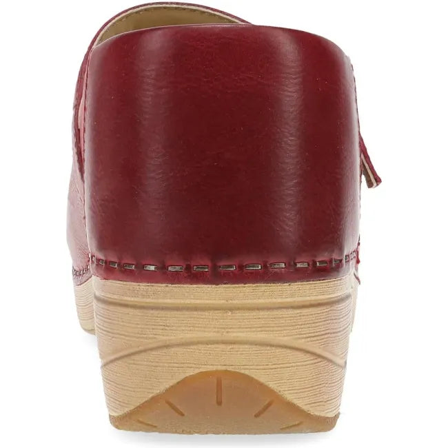 Dansko XP 2.0 Mary Jane clog in red leather, back view