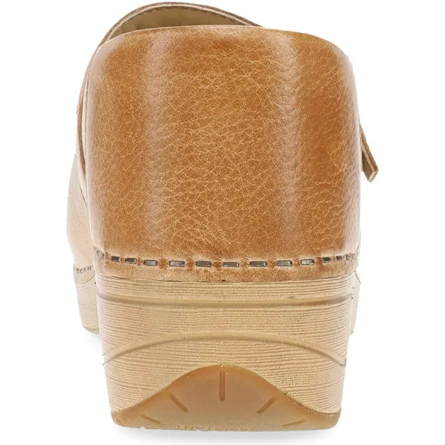 Dansko XP 2.0 Mary Jane clog in honey distressed leather, back view