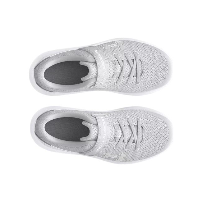 Under Armour Kids' Surge 4 AC Running Shoes HALO GRAY/WHITE/IRIDESCENT 3027109-100