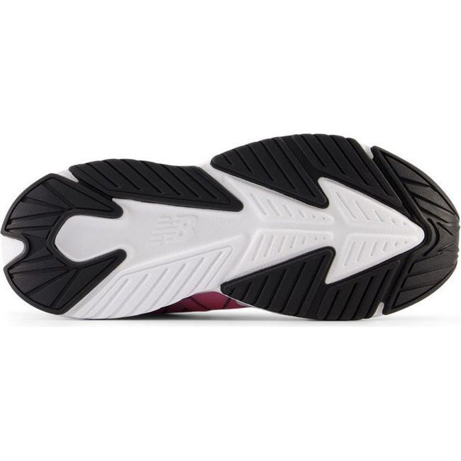 New Balance Kids' Rave Run Running Shoe White/Real Pink/Black PKRAVFP2
