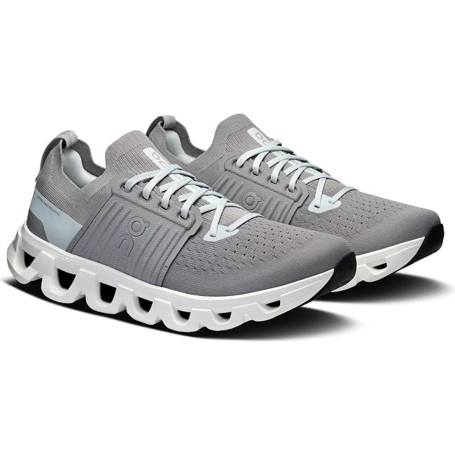 Pair of Men's On Running Cloudswift 4 Running Shoes in Alloy Glacier grey