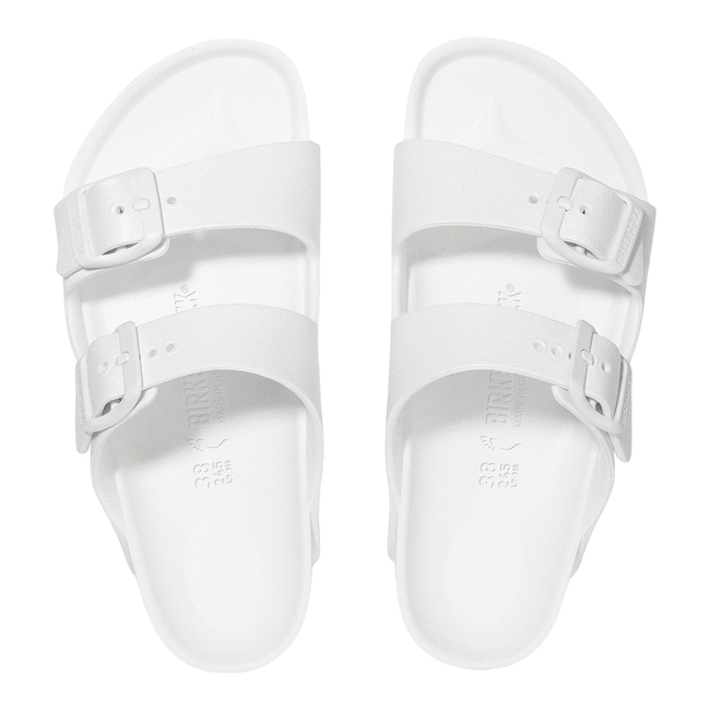Tops of Birkenstock Kids' Arizona EVA Sandal (Toddler/ Little Kid) in White