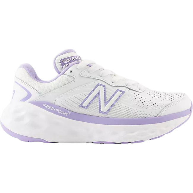 New Balance Women's Fresh Foam X 840F Walking Shoe White/Lilac Glo WW840FW1