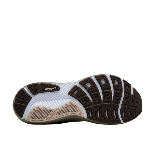 Sole of Brooks Men's Ghost 17 Running Shoe in Chateau Grey