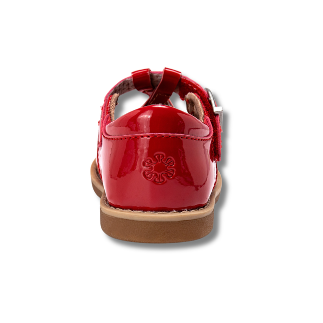 Heel of Stride Rite Susie Mary Jane Shoe Red Patent Leather BG038904