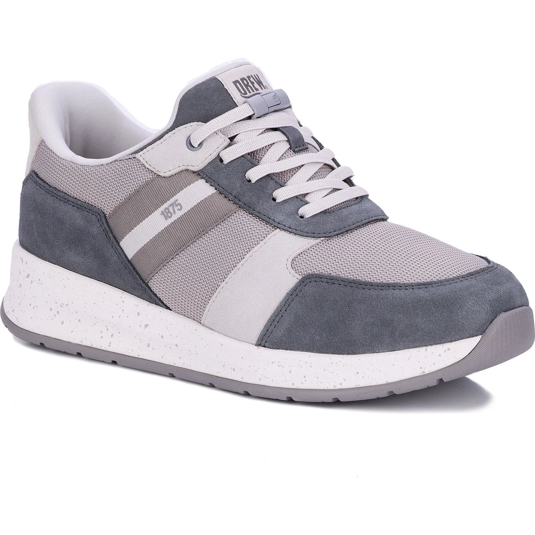 Drew Men's Connor Sneaker in Grey Suede Combo