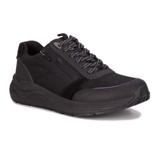 Drew Men's Miller Sneaker in Black Suede Combo