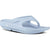 Front angled view of Unisex OOFOS OOriginal Flip Flop in neptune blue