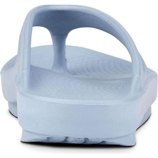 Heel of Unisex OOFOS OOriginal Flip Flop in neptune blue