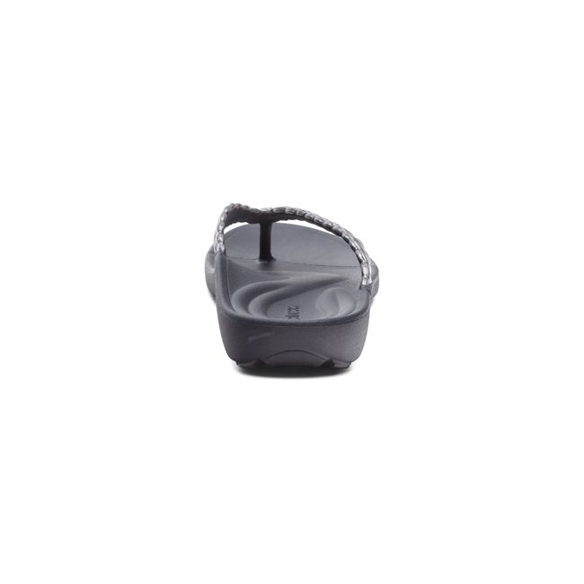Rear heel view of Aetrex Women&