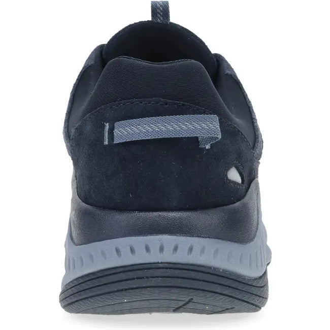 Dansko Poppy sneaker in navy suede, back view