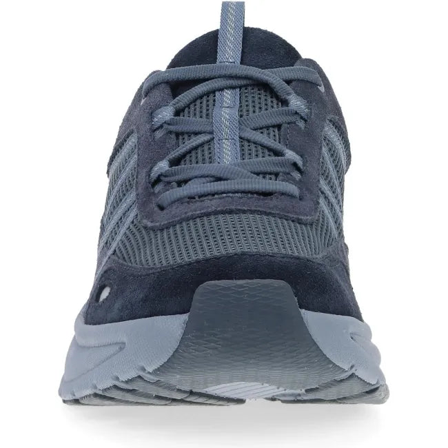 Dansko Poppy sneaker in navy suede, front view