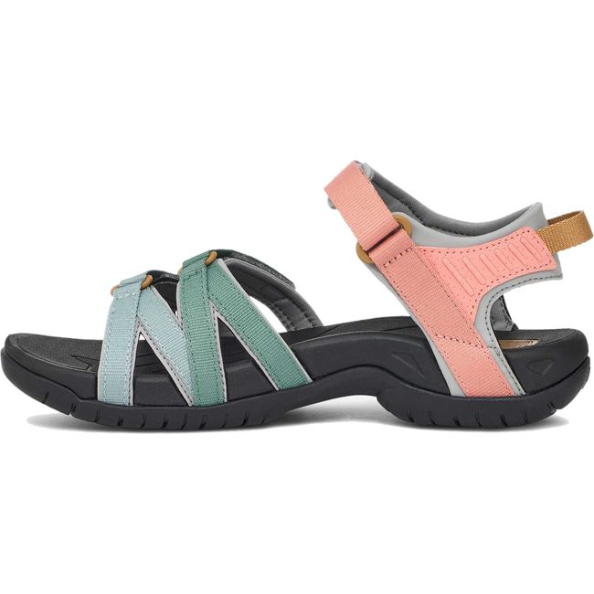 Medial side of Women's Teva Tirra Sandal in Light Earth Multi 