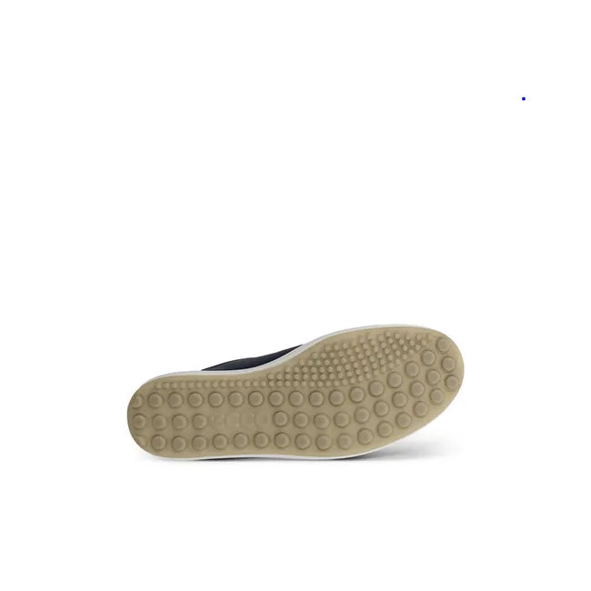 Sole of Women's ECCO Soft 7 Leather Lace Up Sneaker in Marine Blue