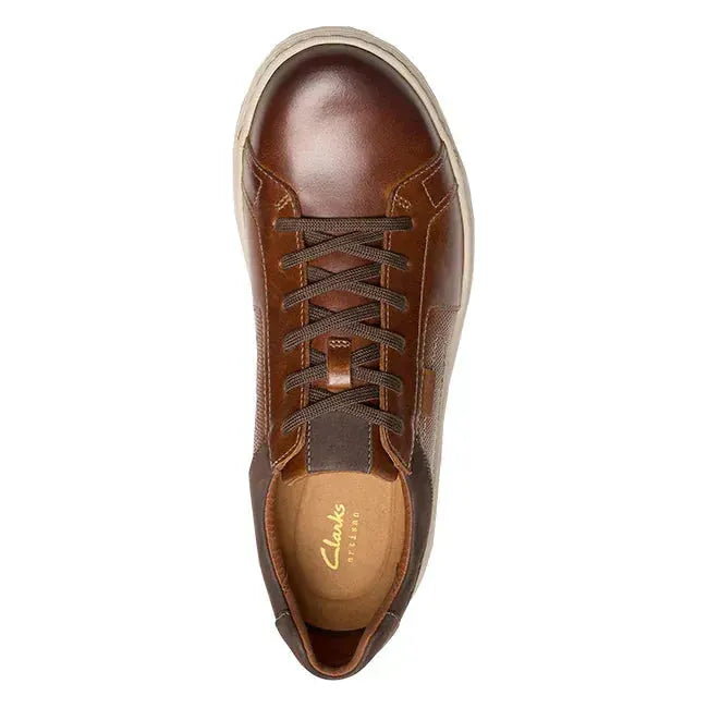 Clarks Men&#39;s Mapstone Lace Shoe Tan Leather 26176888