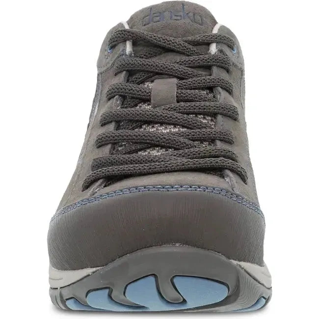 Dansko Women's Paisley Waterproof Hiking Shoe GREY/BLUE SUEDE 4350241005