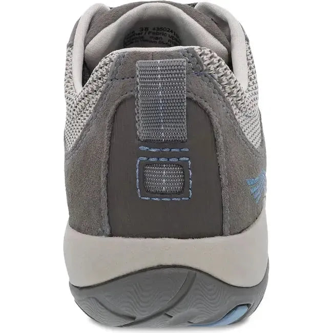 Dansko Women's Paisley Waterproof Hiking Shoe GREY/BLUE SUEDE 4350241005