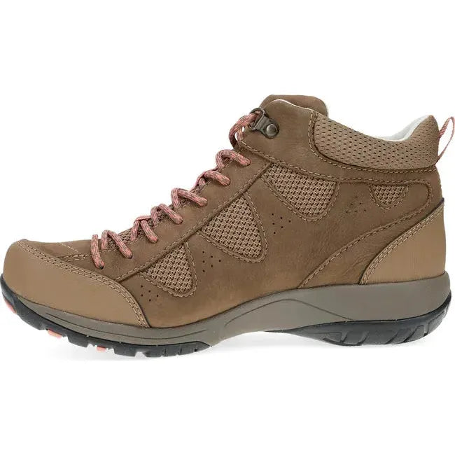 Dansko Women's Perrin Hiking Boot Morel Milled Nubuck 4361200220