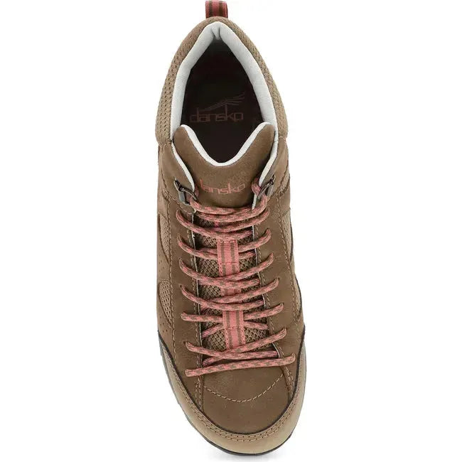 Dansko Women's Perrin Hiking Boot Morel Milled Nubuck 4361200220