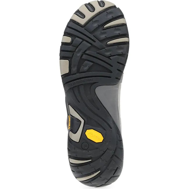 Sole of Women's Dansko Primrose Mary Jane Shoe in taupe suede with velcro strap