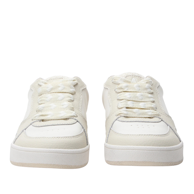 Front of Alegria Women's Celeste Slides in Vanilla White