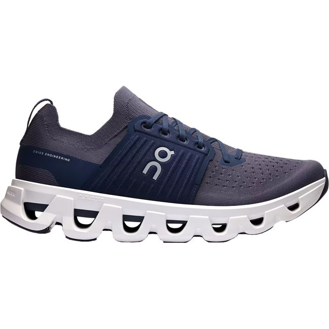 Lateral side of Men's On Running Cloudswift 4 Running Shoe in Navy Ink blue mesh