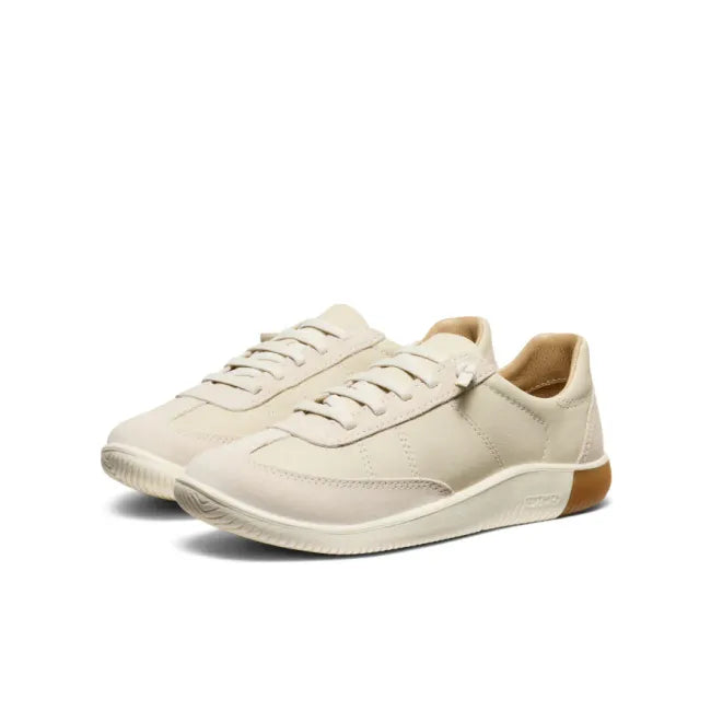 Pair of birch beige Women's KEEN KNX T-Toe slip on Sneakers
