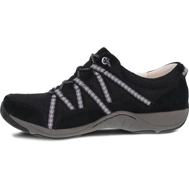 Dansko Women's Harlyn Sneaker Black Suede 4854100285