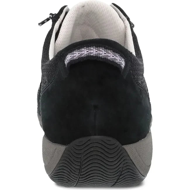 Dansko Women's Harlyn Sneaker Black Suede 4854100285