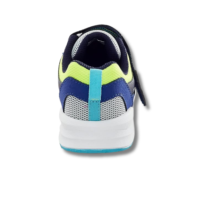 Heel of Stride Rite Kids' Lighted Cosmic light up Sneaker in Navy Multi