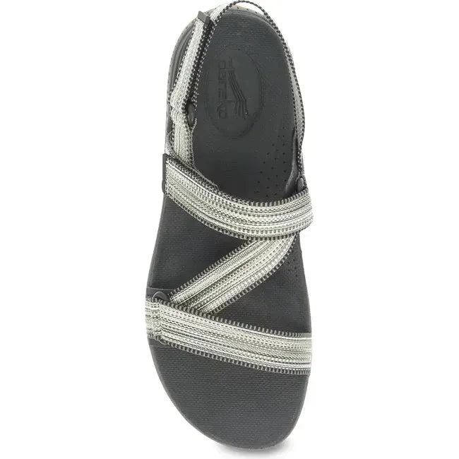 Dansko Women's Rayna Sandal Black Multi Webbing 4917810300