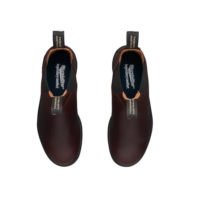 Top down view of Unisex Blundstone 2130 Classic Chelsea Boots in auburn leather