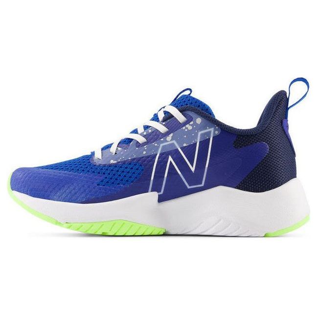 New Balance Kids' Rave Run V2 Running Shoe Team Royal/Blue Oasis/Bleached Lime Glo GKRAVRB2