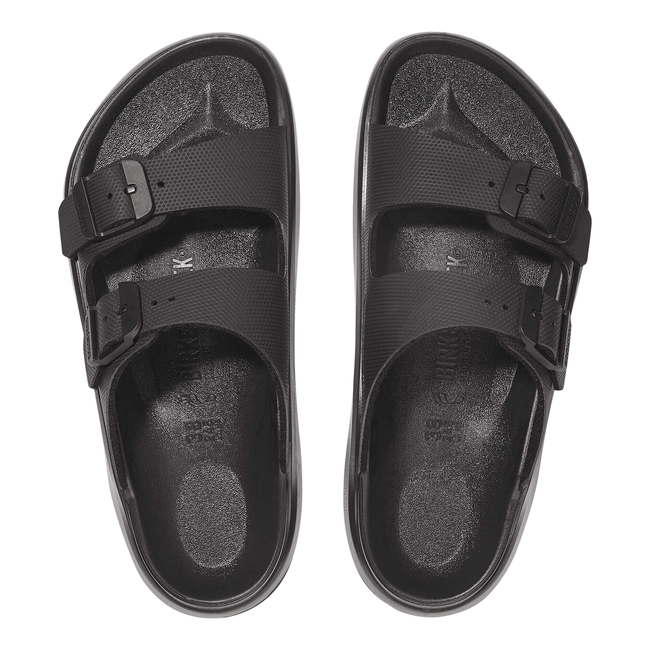 Tops of Birkenstock Unisex Mogami Terra 2 Strap Sandal in Black