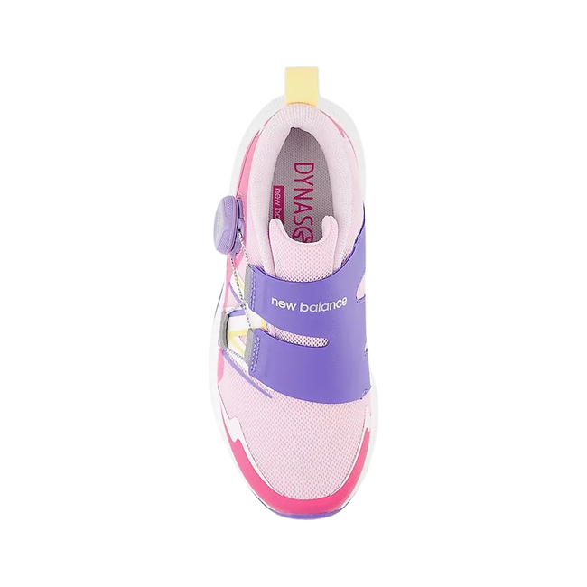 New Balance Kids' DynaSoft Reveal V4 BOA Running Shoe LIGHT RASPBERRY/HI-PINK/ELECTRIC INDIGO PTRVLRP4