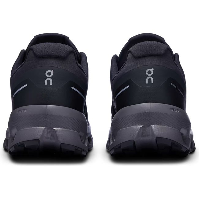 Heels of On Running Men&#39;s Cloudvista 2 Waterproof Trail Running Shoes in all black