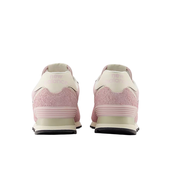 Heels of New Balance Women's 574 Lifestyle Shoe in Rose Sugar