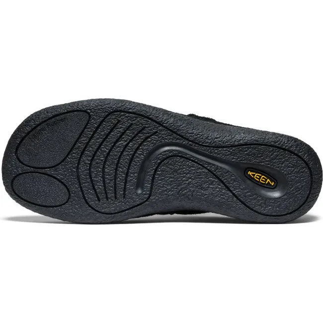 Sole of Men's Keen Howser II Suede Leather Slippers in Black Suede