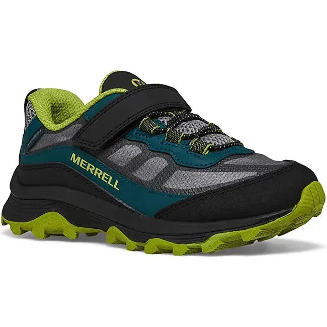 Merrell Kids' Moab Speed Low Waterproof Hiking Shoe DEEP GREEN/BLACK MK267111