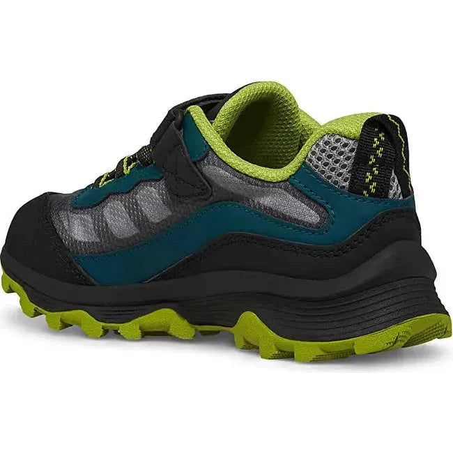 Merrell Kids&#39; Moab Speed Low Waterproof Hiking Shoe DEEP GREEN/BLACK MK267111
