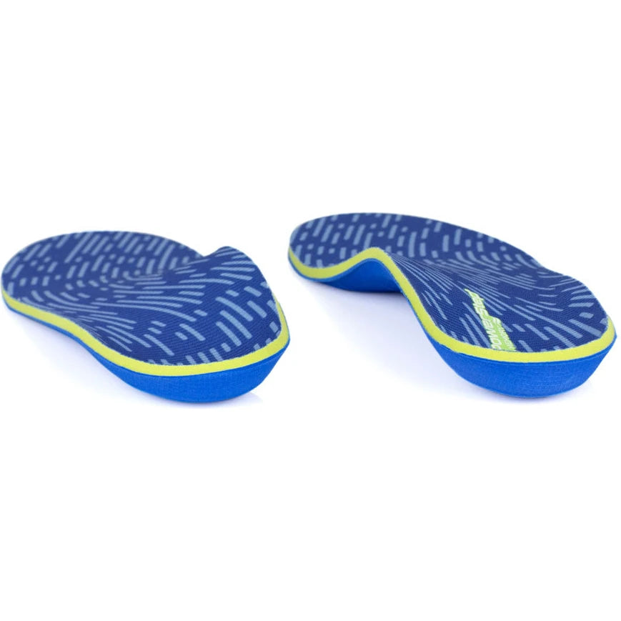 PowerStep Unisex Pinnacle Memory Foam Orthotic, heel-to-toe view