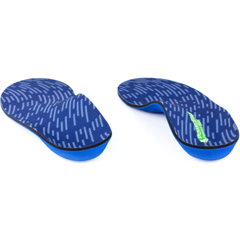 PowerStep Unisex Pinnacle High Orthotic, heel-to-toe view