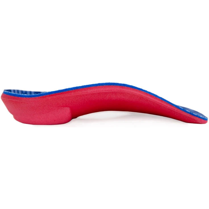 PowerStep Kids' Pinnacle Junior 3/4 Orthotic, profile view of the arch