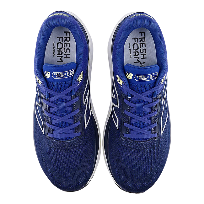 Top of New Balance Men's Fresh Foam X 860 V14 Running Shoe in Galaxy Blue