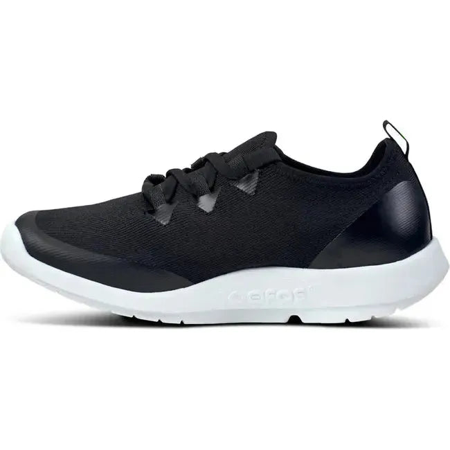 Oofos Women's OOmg Sport LS Shoe Black/White 5076WHTBLK
