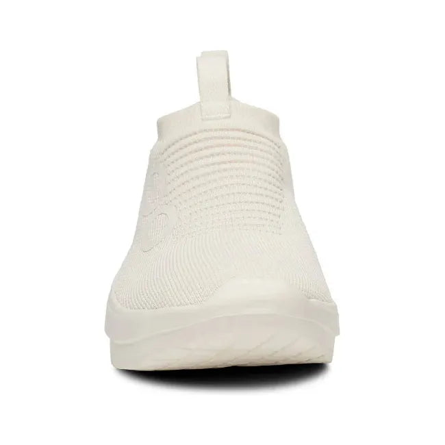 Front of Women&#39;s OOfos OOmy Zen Sneaker in Chalk off white