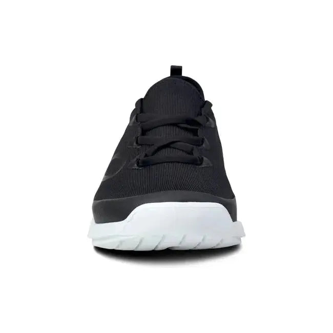 Oofos Men's Sport LS Low Shoe Black/White 5086WHTBLK