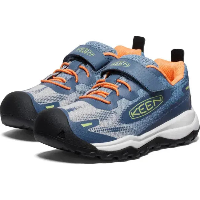 Keen Kids' Wanduro Speed Hiking Shoe Vintage Indigo/Tangerine 1028766